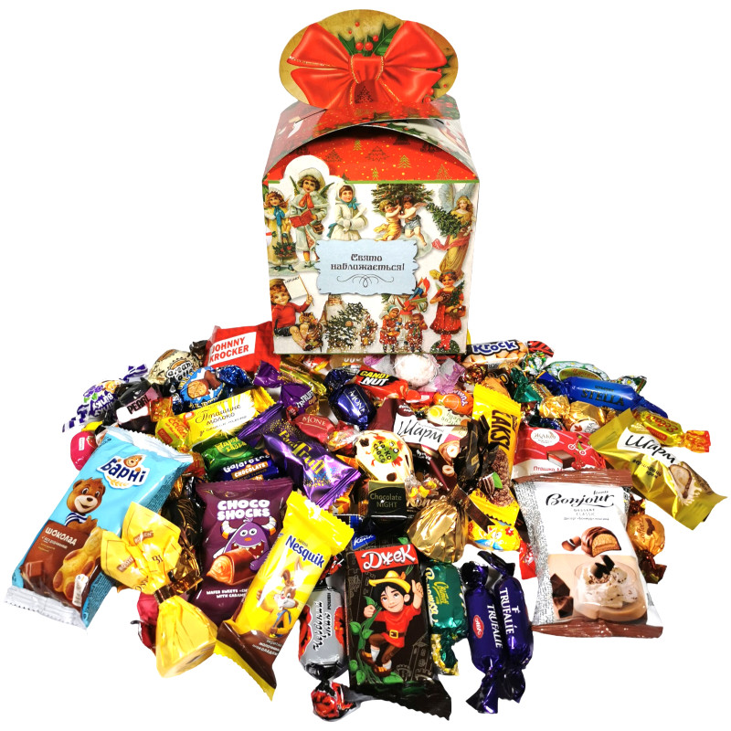 Подарунок №8 "Новорічна казка", 805г, Унікальна цукерка